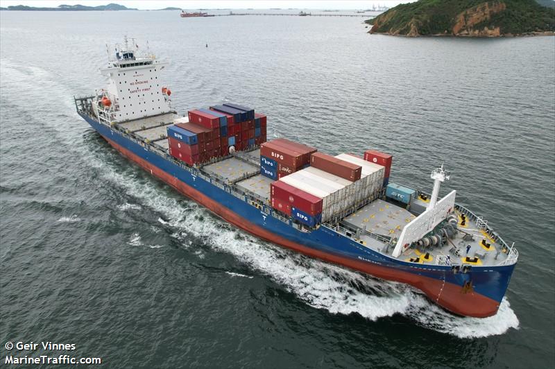 sheng li ji (Container Ship) - IMO 9957074, MMSI 477891900, Call Sign VRVP6 under the flag of Hong Kong