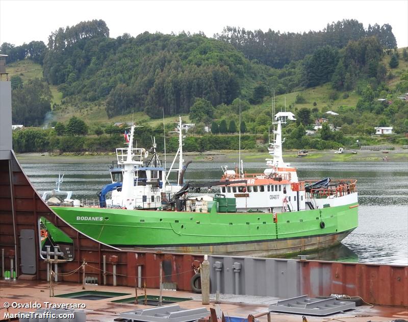 bodanes (Fishing Vessel) - IMO 5415092, MMSI 725000216, Call Sign CB4277 under the flag of Chile
