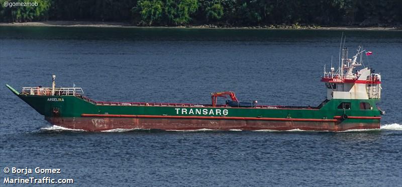 argelina (Cargo ship) - IMO , MMSI 725000958, Call Sign CA3962 under the flag of Chile