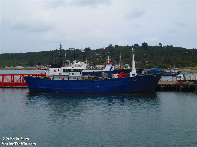 seiko (Cargo ship) - IMO 7259911, MMSI 725008400, Call Sign CB4104 under the flag of Chile