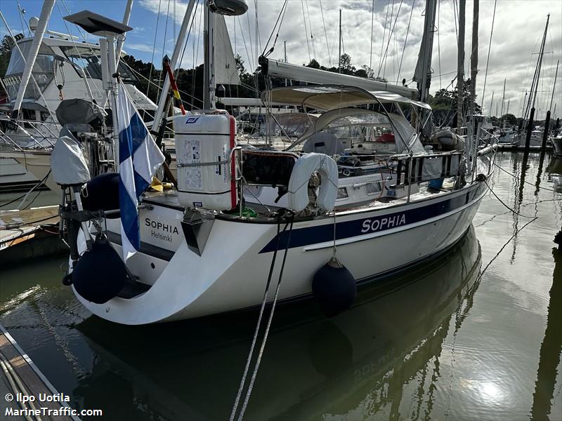 sophia (Sailing vessel) - IMO , MMSI 230179300, Call Sign OHA4740 under the flag of Finland