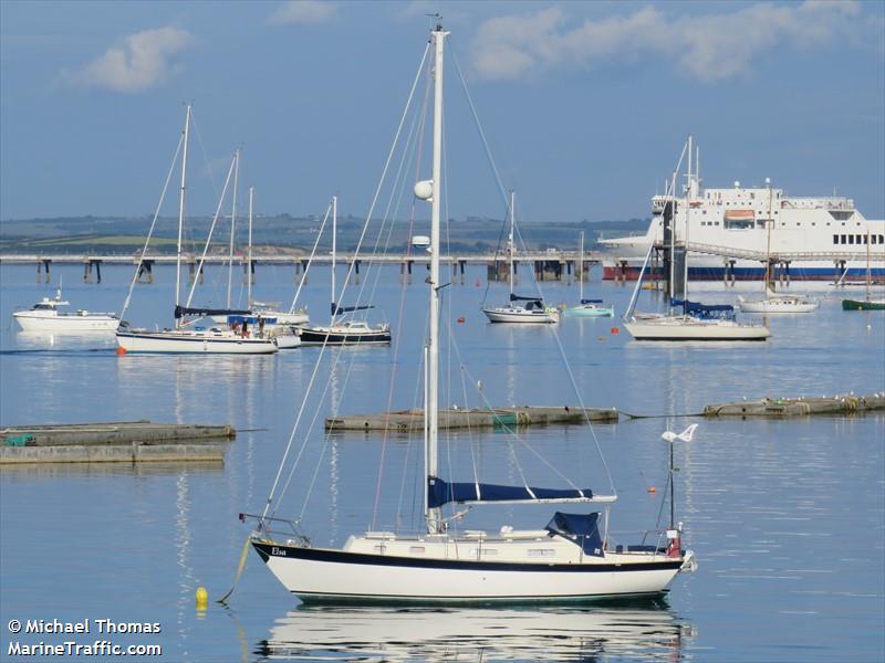 elsa (Sailing vessel) - IMO , MMSI 235112075, Call Sign MSEU9 under the flag of United Kingdom (UK)