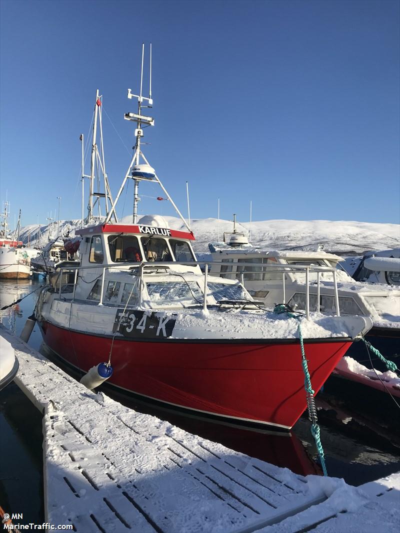 karluf (Fishing vessel) - IMO , MMSI 257038650, Call Sign LF6144 under the flag of Norway