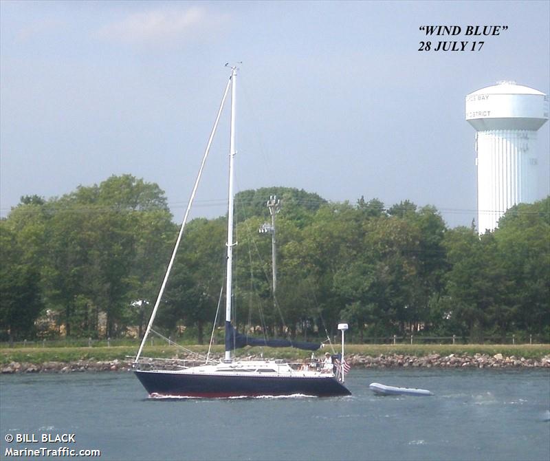 wind blue (Pleasure craft) - IMO , MMSI 338188949 under the flag of USA