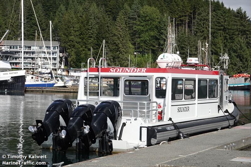 sounder (Passenger ship) - IMO , MMSI 367489080, Call Sign WDF7878 under the flag of United States (USA)