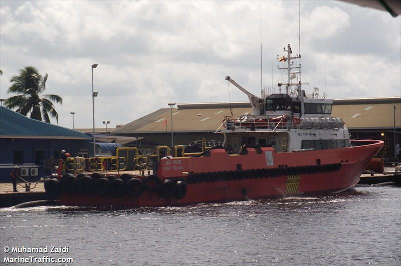 jati four (Offshore Tug/Supply Ship) - IMO 9542441, MMSI 533047900, Call Sign 9MLC5 under the flag of Malaysia