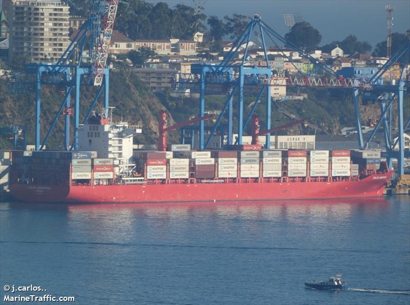 polar argentina (Container Ship) - IMO 9797204, MMSI 255915586, Call Sign CQ2044 under the flag of Madeira