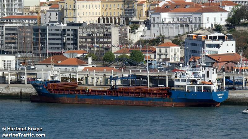 wilson hirtshals (General Cargo Ship) - IMO 9240251, MMSI 314759000, Call Sign 8PNO3 under the flag of Barbados