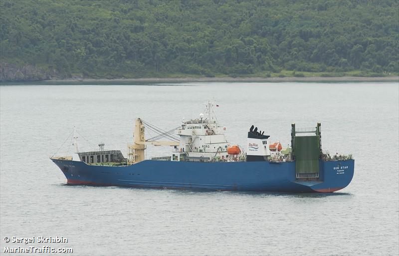 sun star (Ro-Ro Cargo Ship) - IMO 9221255, MMSI 352002616, Call Sign 3E4941 under the flag of Panama