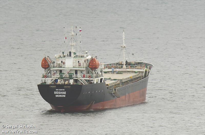midshine (General Cargo Ship) - IMO 8690198, MMSI 620999116, Call Sign D6A3121 under the flag of Comoros