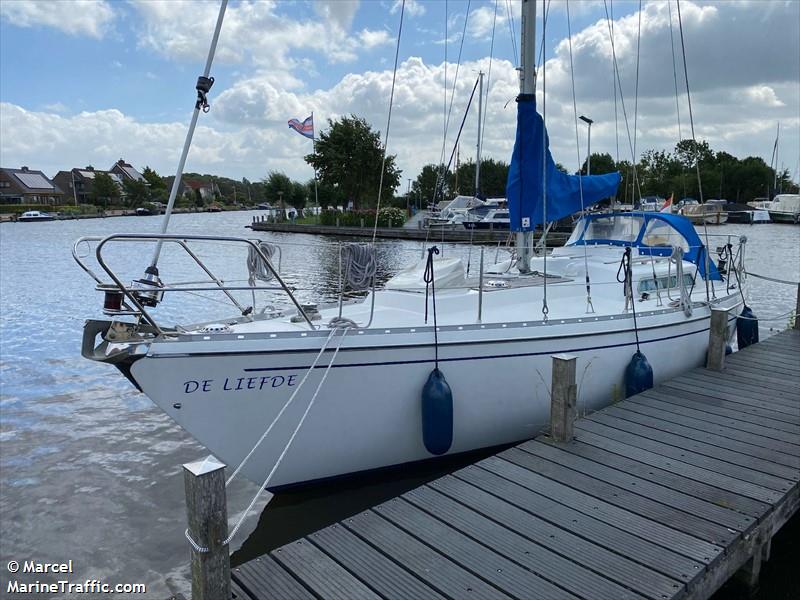 de liefde (Sailing vessel) - IMO , MMSI 244000070, Call Sign PD8599 under the flag of Netherlands