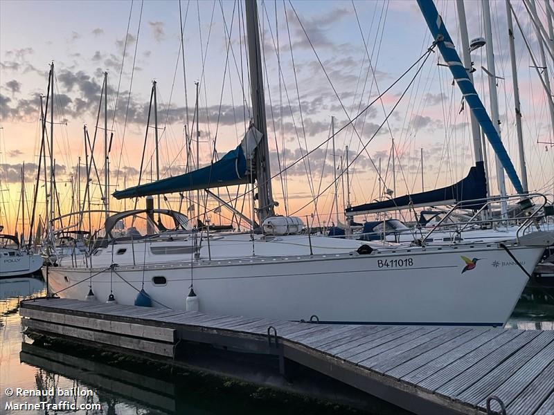 colibri (Sailing vessel) - IMO , MMSI 205341470, Call Sign OQ3414 under the flag of Belgium