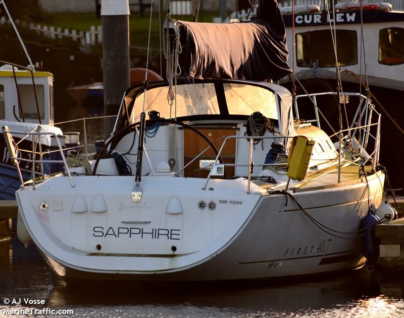 sapphire (Sailing vessel) - IMO , MMSI 235021213, Call Sign MGED 9 under the flag of United Kingdom (UK)