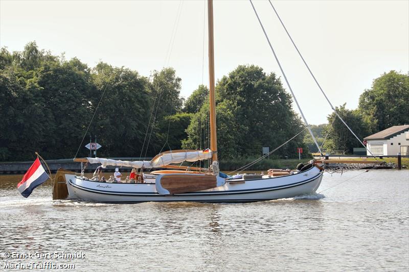 amelie (Sailing vessel) - IMO , MMSI 244125302, Call Sign PG7471 under the flag of Netherlands