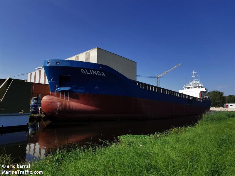 alinda (General Cargo Ship) - IMO 9969431, MMSI 244820058, Call Sign PFWL under the flag of Netherlands