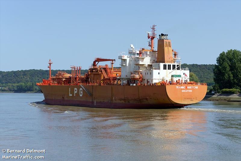 trammo marycam (LPG Tanker) - IMO 9409168, MMSI 563195100, Call Sign 9V8848 under the flag of Singapore
