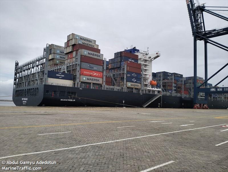 mh pegasus (Container Ship) - IMO 9967421, MMSI 563198500, Call Sign 9V8720 under the flag of Singapore