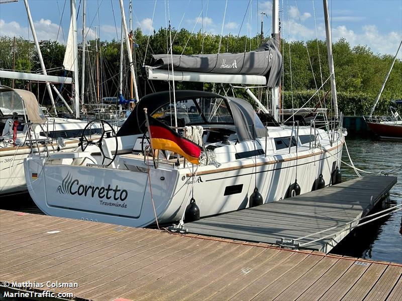 corretto (Sailing vessel) - IMO , MMSI 218010420, Call Sign DG7459 under the flag of Germany