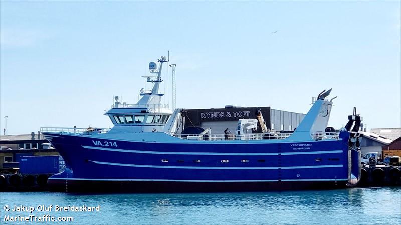 vesturvardi va214 (Fishing Vessel) - IMO 9841562, MMSI 231880000, Call Sign XPWM under the flag of Faeroe Islands