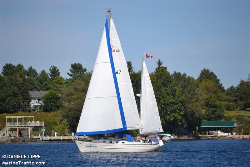 ben-varrey (Sailing vessel) - IMO , MMSI 316044206, Call Sign CHA2154 under the flag of Canada