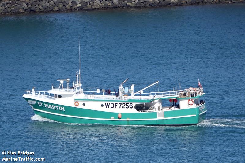 st. martin (Fishing vessel) - IMO , MMSI 367482650, Call Sign WDF7256 under the flag of United States (USA)