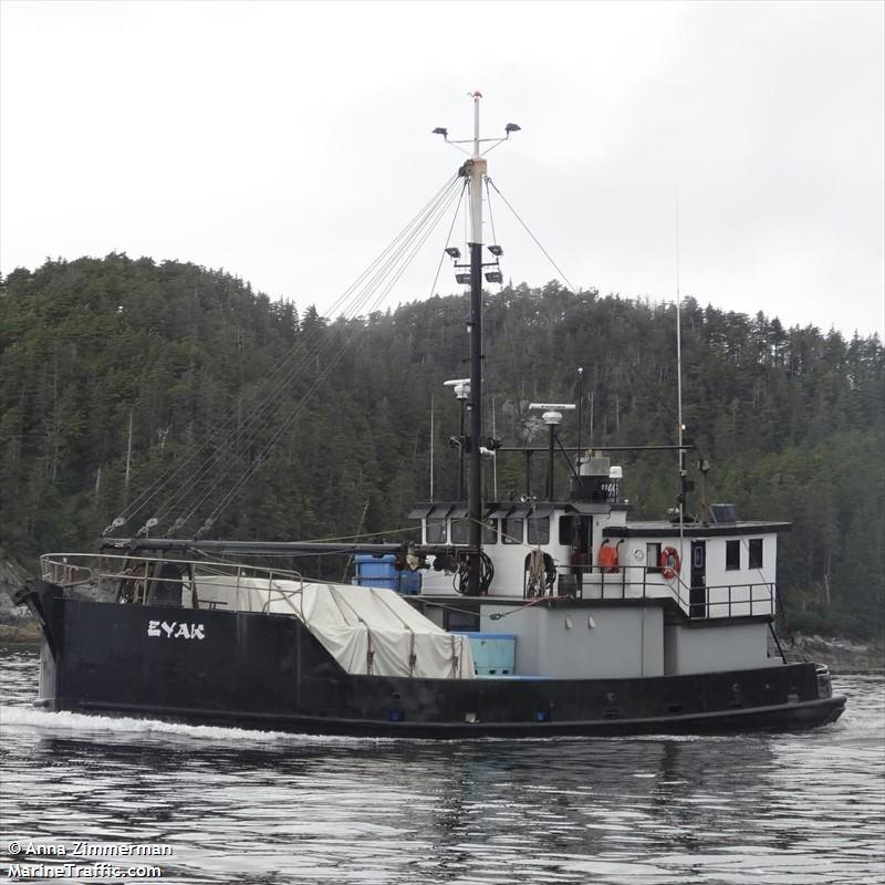 eyak (Fishing vessel) - IMO , MMSI 367717690, Call Sign WDI6341 under the flag of United States (USA)