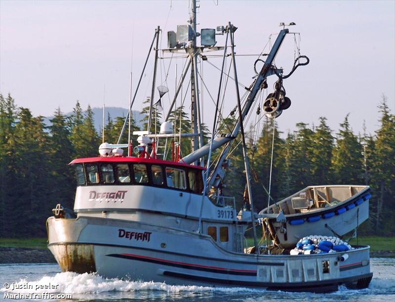 defiant (Fishing vessel) - IMO , MMSI 368043730, Call Sign WDK3286 under the flag of United States (USA)