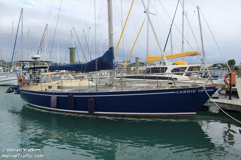 carrie (Sailing vessel) - IMO , MMSI 512001758, Call Sign ZMT7209 under the flag of New Zealand