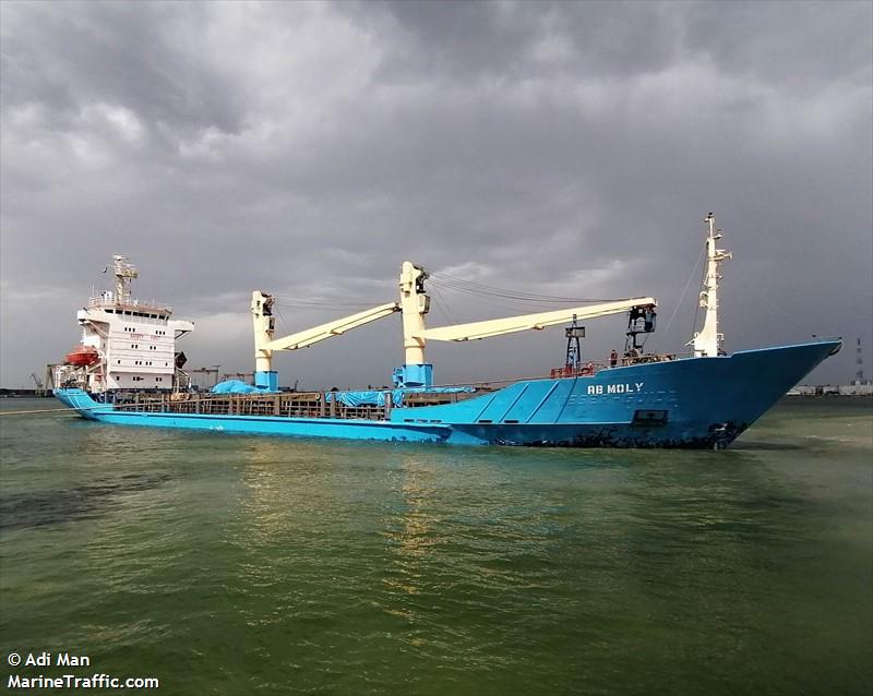 ab moly (General Cargo Ship) - IMO 8317978, MMSI 667002216, Call Sign 9LS1919 under the flag of Sierra Leone