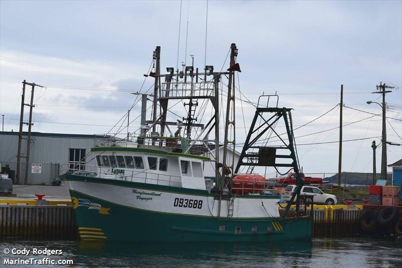 newfoundland voyager (Fishing vessel) - IMO , MMSI 316006663 under the flag of Canada