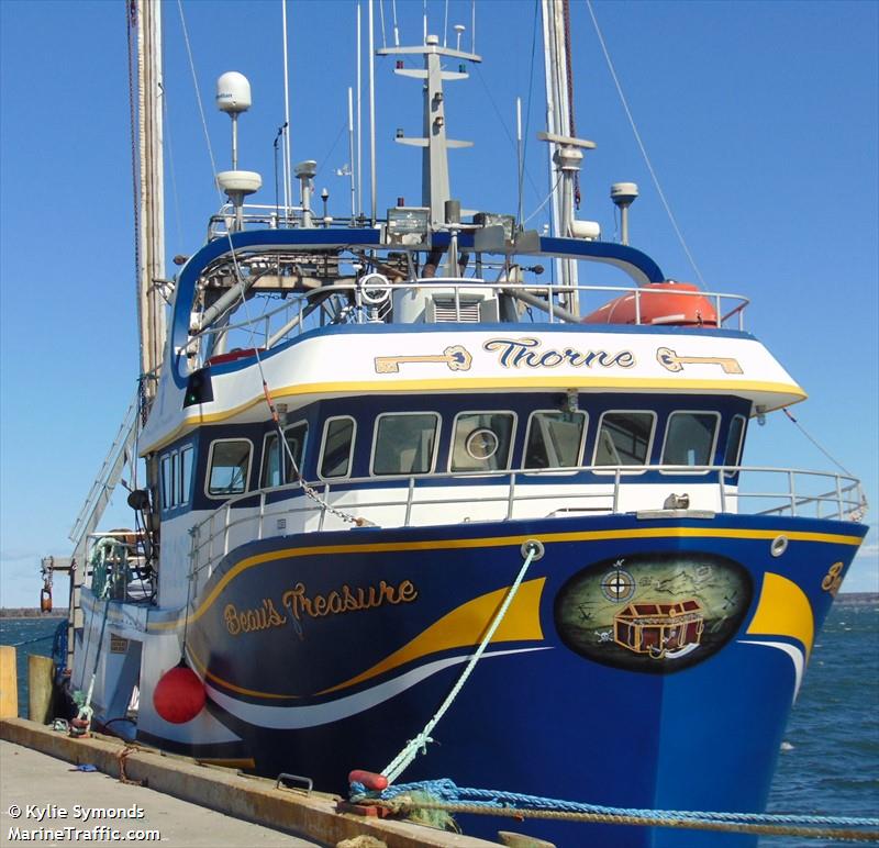 beaus treasure (Fishing vessel) - IMO , MMSI 316012210, Call Sign CH 16 under the flag of Canada