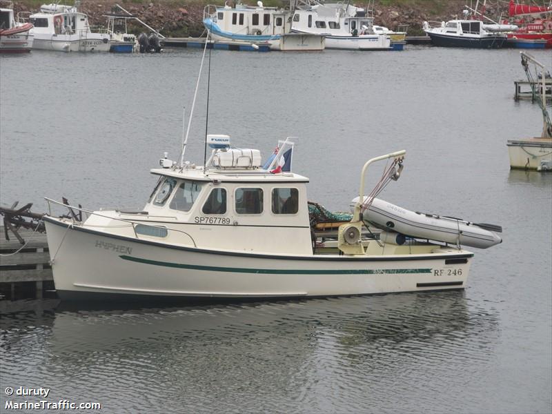 hyphen (Pleasure craft) - IMO , MMSI 361000720, Call Sign FJ2030 under the flag of St Pierre & Miquelon