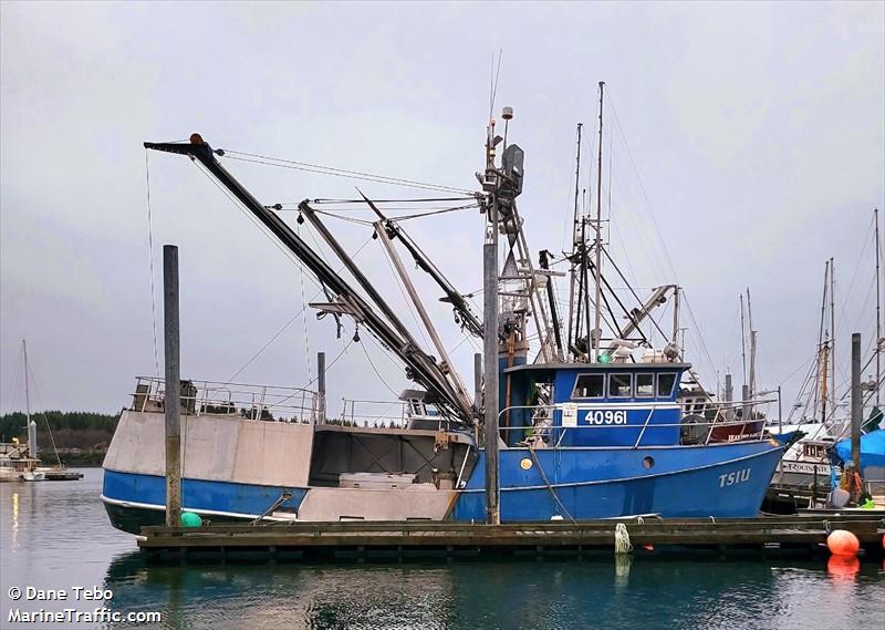 tsiu (Fishing vessel) - IMO , MMSI 368027710, Call Sign WDJ9613 under the flag of United States (USA)