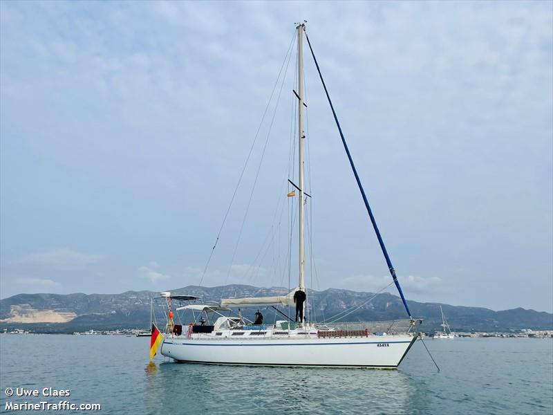 alaya (Sailing vessel) - IMO , MMSI 211879940, Call Sign DC7610 under the flag of Germany