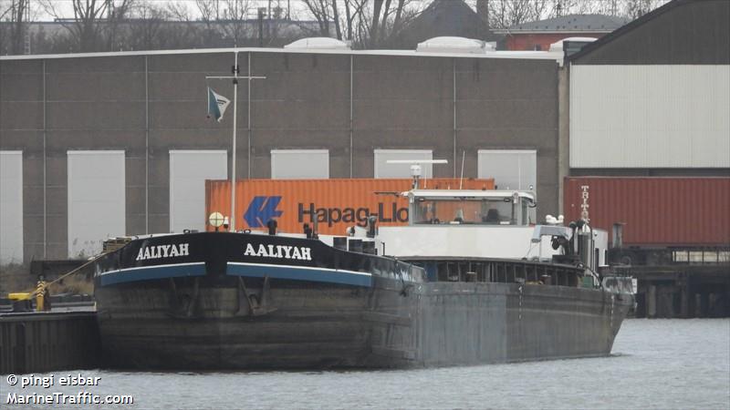 aaliyah (Cargo ship) - IMO , MMSI 218019940, Call Sign DA9076 under the flag of Germany