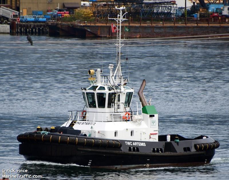 twc artemis (Tug) - IMO 9765172, MMSI 316052473, Call Sign CFA4125 under the flag of Canada