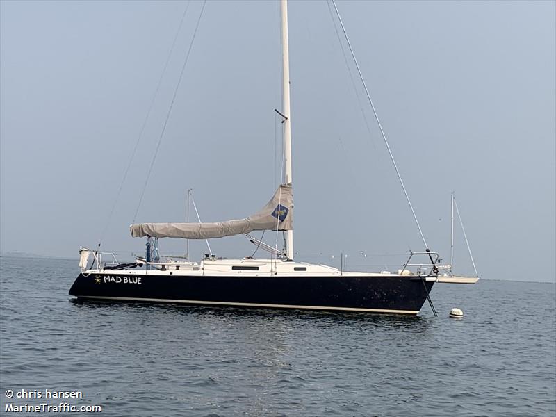 mad blue (Sailing vessel) - IMO , MMSI 338406452 under the flag of USA