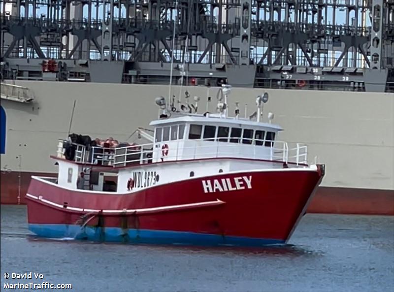 hailey (Fishing vessel) - IMO , MMSI 368180730, Call Sign WDL9623 under the flag of United States (USA)