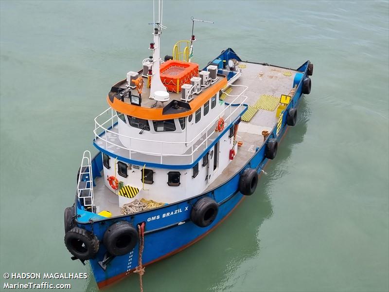 gms brazil x (Tug) - IMO , MMSI 710006156, Call Sign PQ9605 under the flag of Brazil