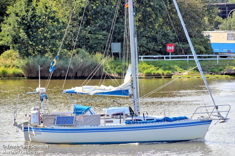 tamara (Sailing vessel) - IMO , MMSI 265519840, Call Sign SA3923 under the flag of Sweden