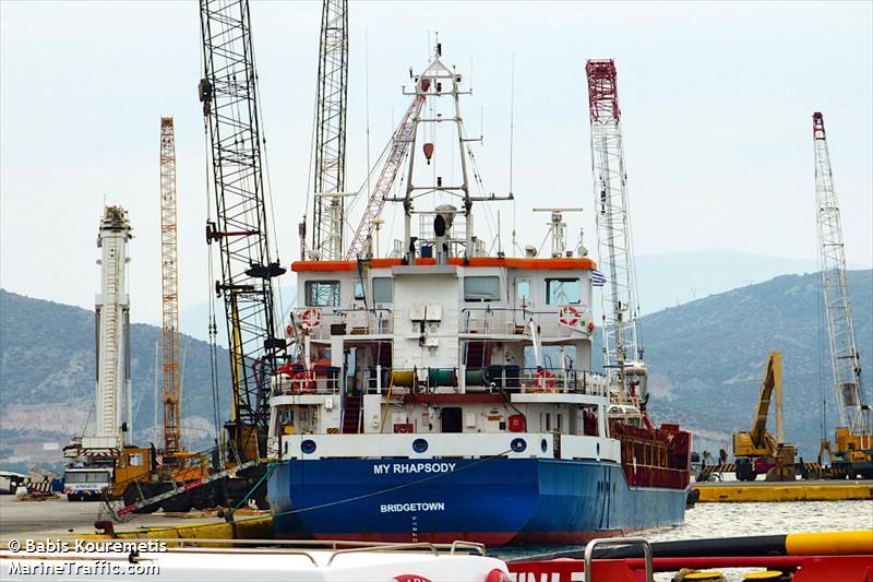 my rhapsody (General Cargo Ship) - IMO 9280691, MMSI 314771000, Call Sign 8PPO9 under the flag of Barbados