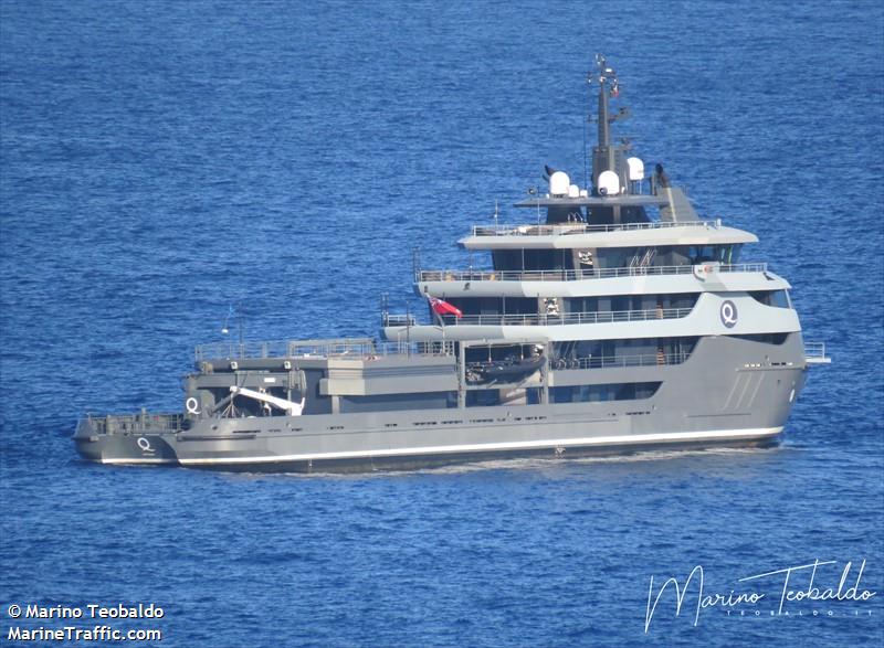 q (Yacht) - IMO 9621522, MMSI 319273600, Call Sign ZGRG5 under the flag of Cayman Islands