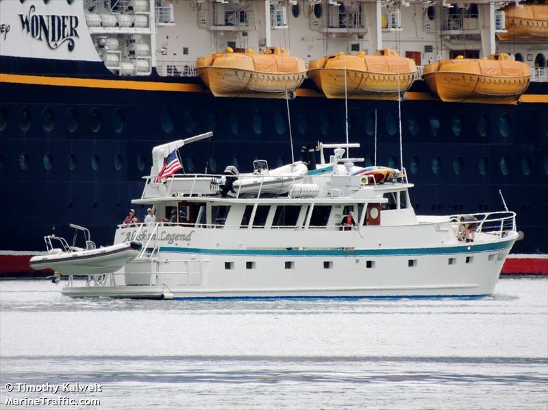 alaskan legend (Pleasure craft) - IMO , MMSI 366233000, Call Sign WDH4559 under the flag of United States (USA)