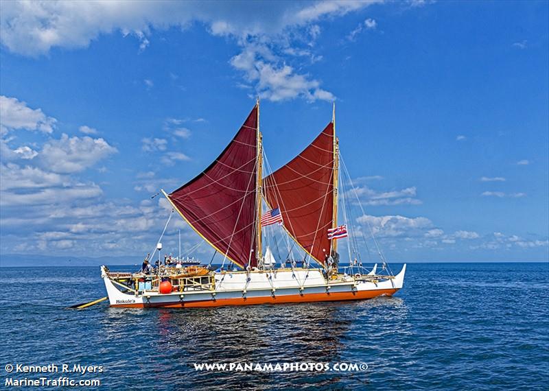 hokulea (Sailing vessel) - IMO , MMSI 376616230, Call Sign WDH4295 under the flag of St Vincent & Grenadines