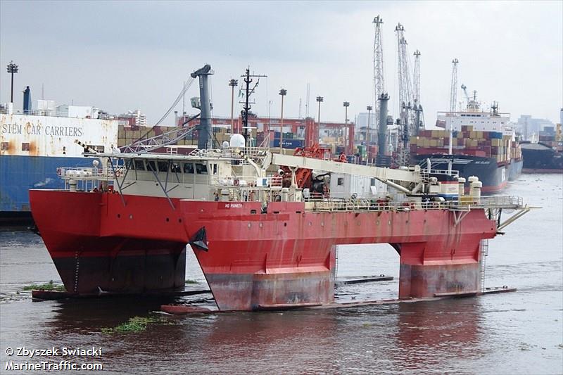 hd pioneer (Research Vessel) - IMO 9117246, MMSI 657115100, Call Sign 5NUU6 under the flag of Nigeria