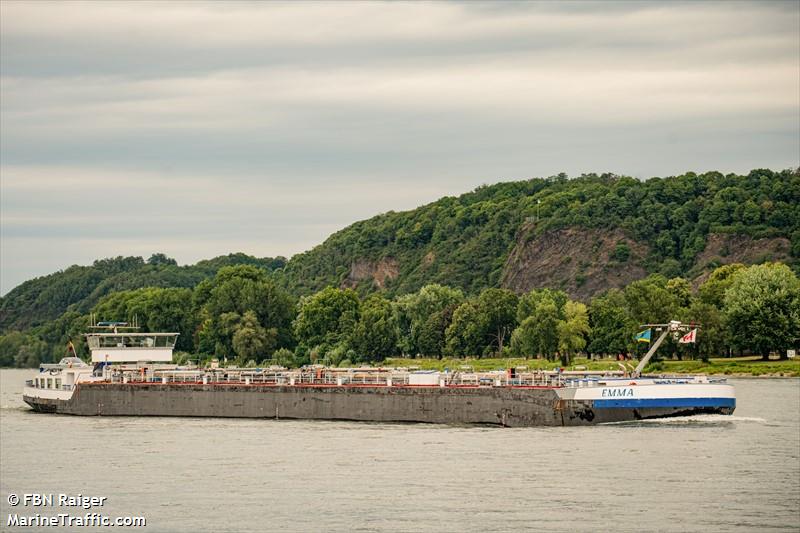 emma (Tanker) - IMO , MMSI 205289790, Call Sign OT2897 under the flag of Belgium