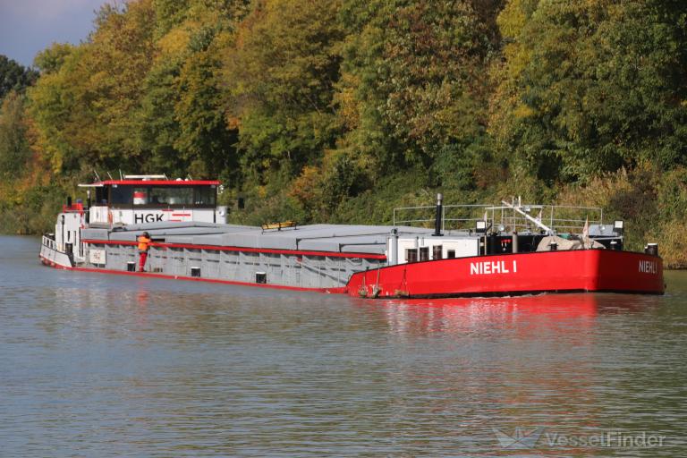 niehl i (Cargo ship) - IMO , MMSI 211494050, Call Sign DG4341 under the flag of Germany