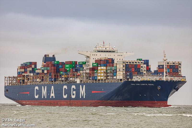 cma cgm corte real (Container Ship) - IMO 9454400, MMSI 215154000, Call Sign 9HA4987 under the flag of Malta