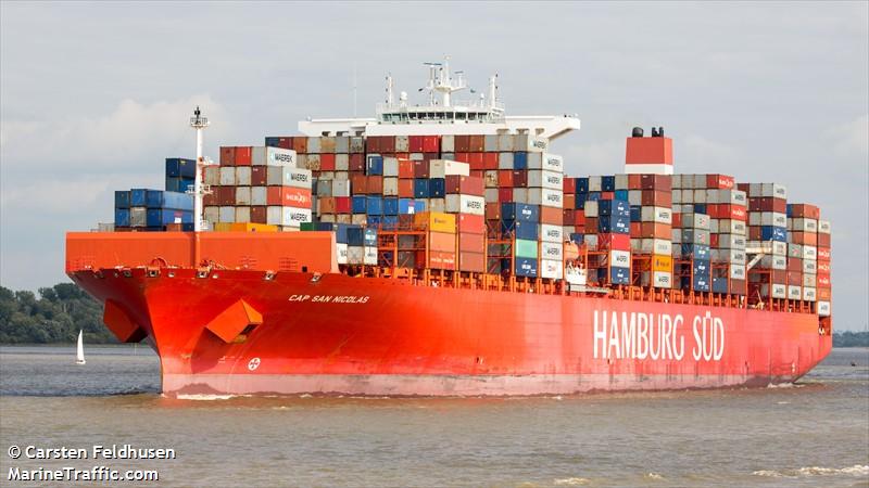 cap san nicolas (Container Ship) - IMO 9622203, MMSI 219102000, Call Sign OXHI2 under the flag of Denmark