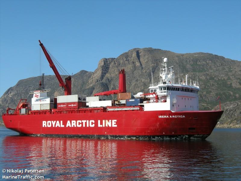 irena arctica (Container Ship) - IMO 9100255, MMSI 219612000, Call Sign OXTS2 under the flag of Denmark